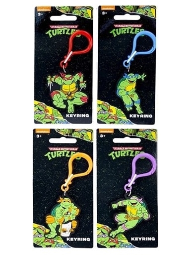 Ninja Turtles nøglering 4 pak